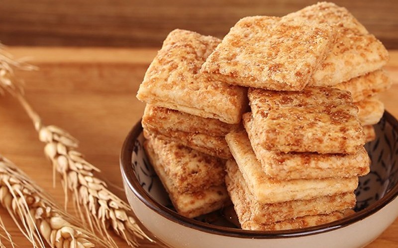 Jiayi Square Crispy Cakes - kẹo lúa mì vừng thơm ngon
